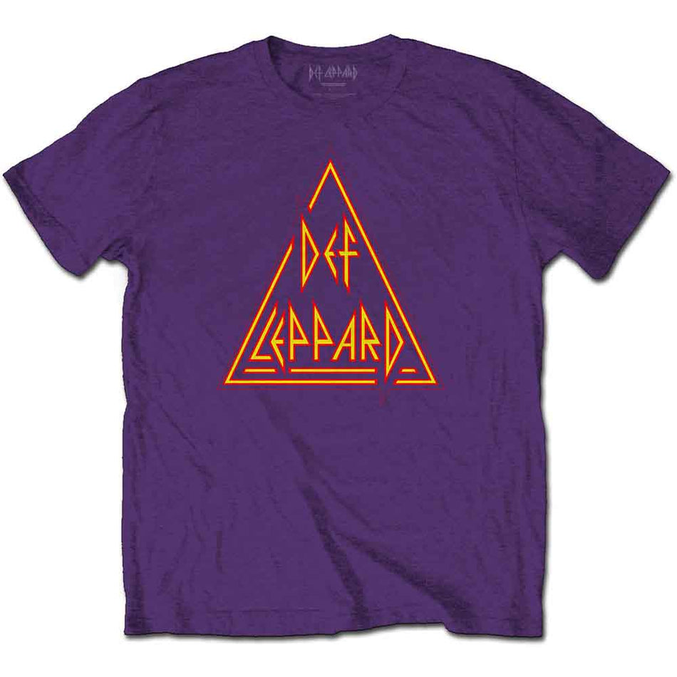 Def Leppard Classic Triangle Logo Purple
