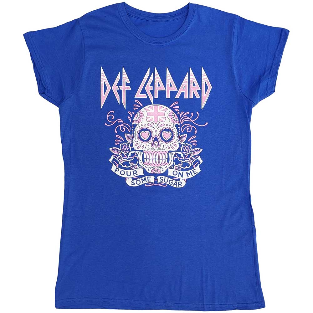 Def Leppard Pour Some Sugar On Me Skull Tour 2019 Blue
