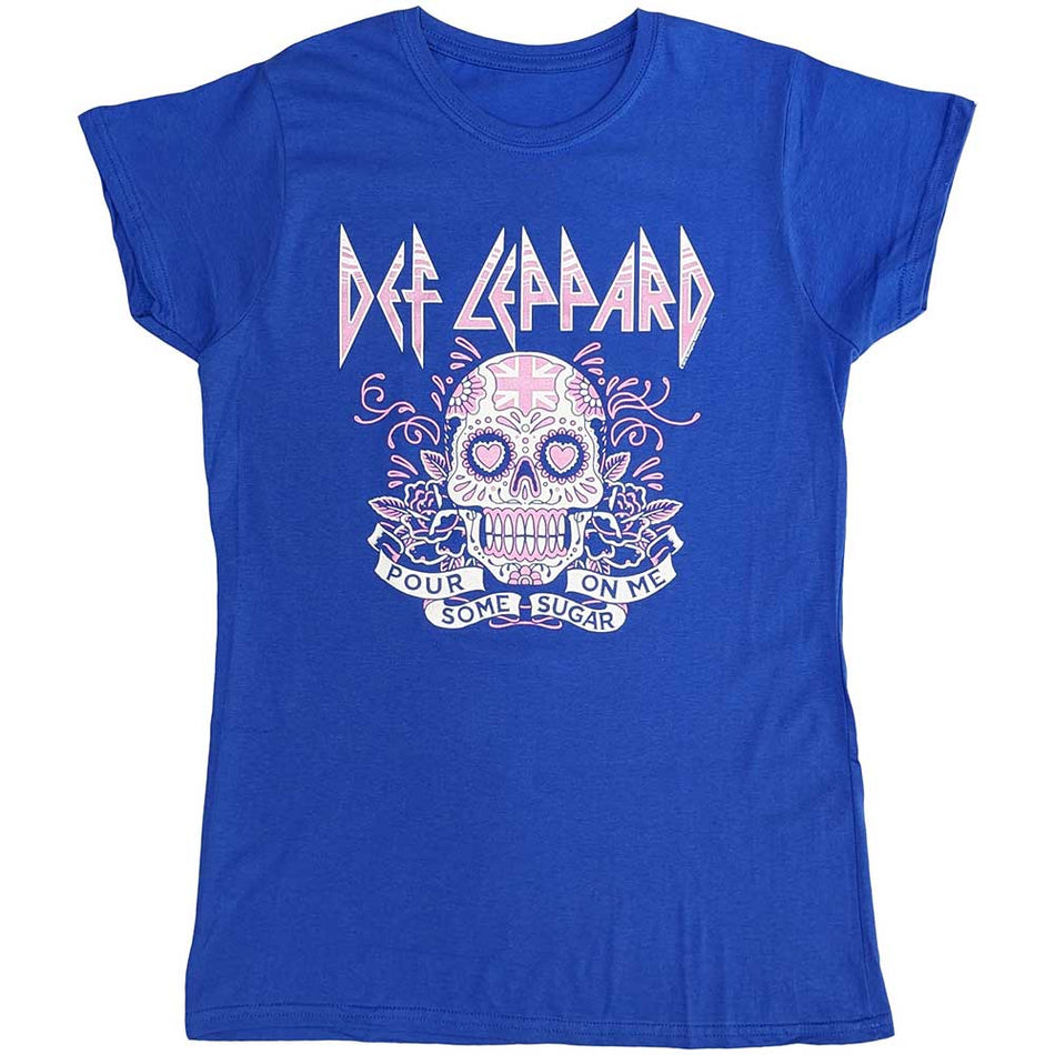 Def Leppard Pour Some Sugar On Me Skull Tour 2019 Blue