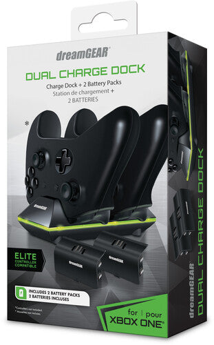 Dg XBOX One Dual Charging Dock Black XBOX Accessory: Power - DreamGear Dual Charge Dock - Black