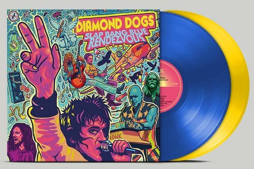 Diamond Dogs Slap Bang Blue Rendezvous (Blue Yellow Vinyl) - Double Record Album - Vinyl LP