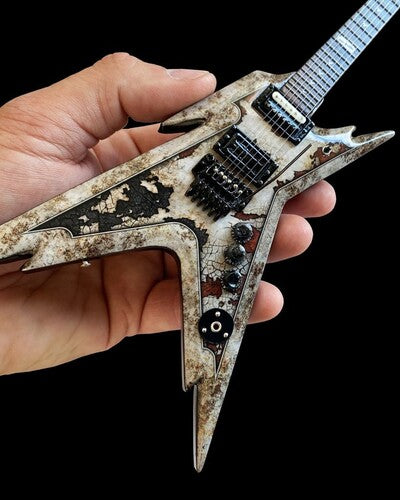 DIMEBAG DARRELL Dimebag Dean Rust Razorback 10 Inch Miniature Guitar Replica Collectible - CD Album