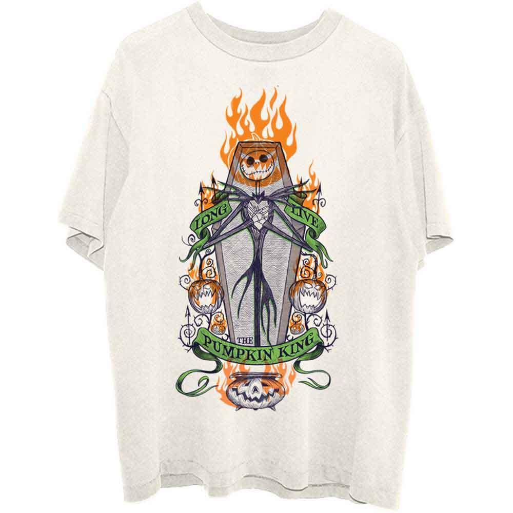 Disney The Nightmare Before Christmas Orange Flames Pumpkin King Neutral