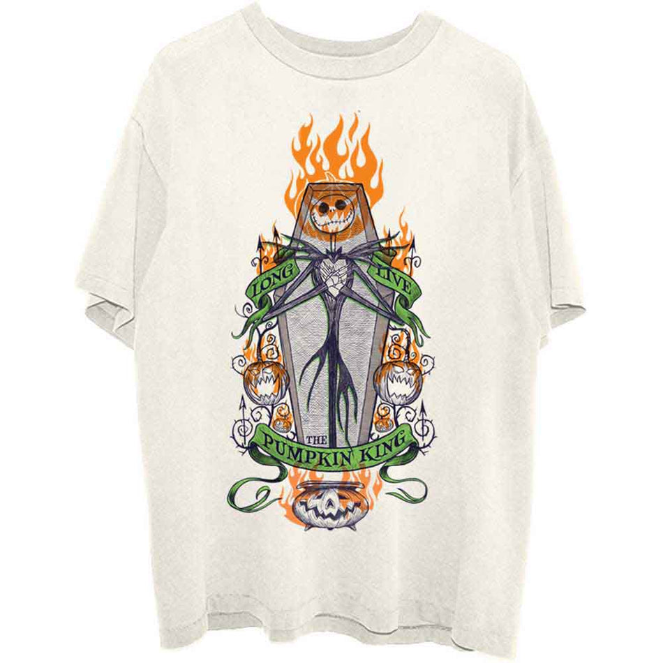 Disney The Nightmare Before Christmas Orange Flames Pumpkin King Neutral