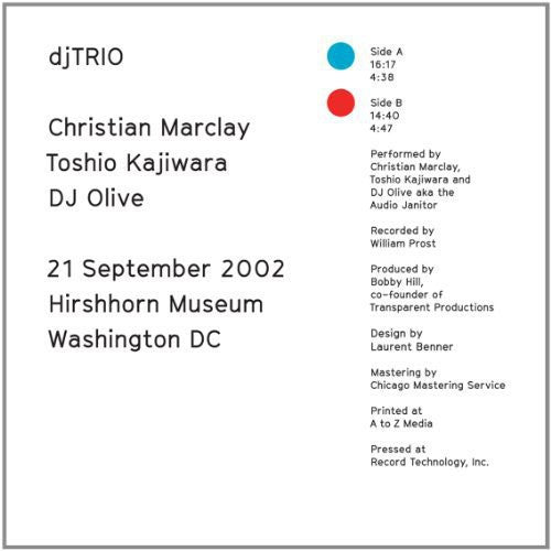 djTrio 21 September 2002 - Record Album - Vinyl LP
