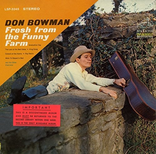 Don Bowman Fresh From the Funny Farm - CD Album