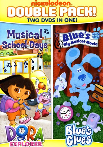 Dora and Blue's Clues Double Feature: Dora Musical School Days AndBlue's Big Musical Movie - 2-Disc DVD Set