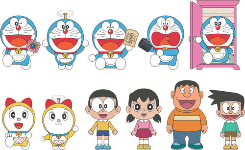 Doraemon 3D Foam Bag Clip 24PC Blind Bag Pdq Doraemon - 3D Foam Bag Clip - 24pc Blind Bag PDQ - 24-Disc Collectible Set