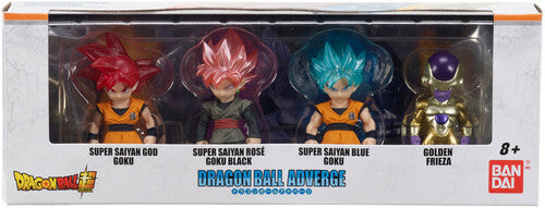 Dragon Ball Super Adverge Bandai America - Dragon Ball Super Adverge Figure Box Set 1: Goku God, Golden Freiza, Goku Rose, Super Saiyan Blue Goku - CD Album