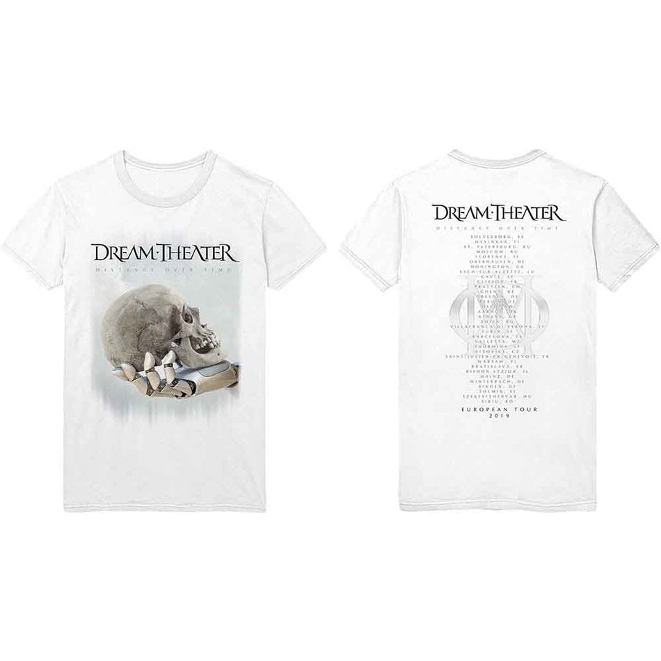 Dream Theatre Skull Fade Out White