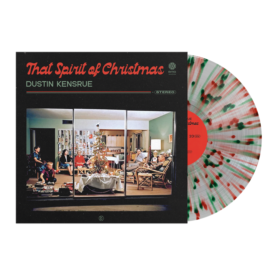 Dustin Kensrue That Spirit of Christmas [Clear/Red/Green Splatter Vinyl]