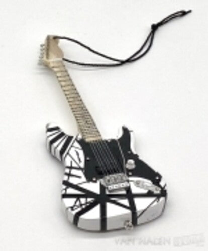 Eddie Van Halen EVH Eddie Van Halen Black & White Guitar Holiday Ornament - Ornamental Decor