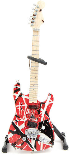 Eddie Van Halen EVH - Eddie Van Halen - Frankenstein Red & White Mini Guitar Replica Collectible