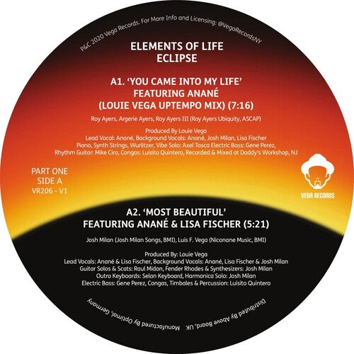 Elements of Life Eclipse Part 1 - Double Record Album - Vinyl LP