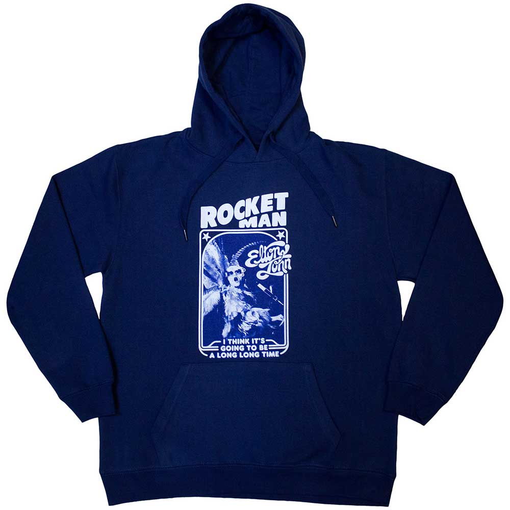 Elton John Rocketman - Feather Suit Mono Blue
