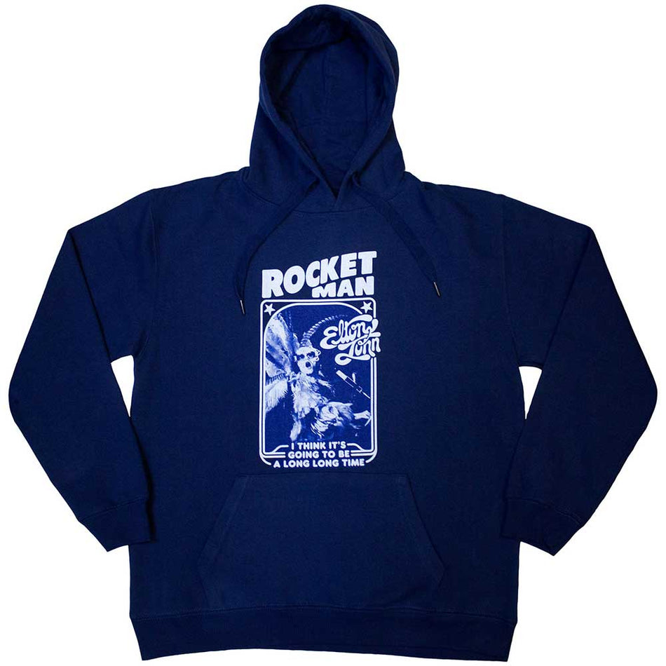 Elton John Rocketman - Feather Suit Mono Blue