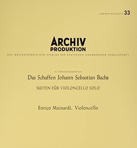 Enrico Mainardi Bach Suites For Cello Solo - 4-Disc Record Album - Vinyl LP