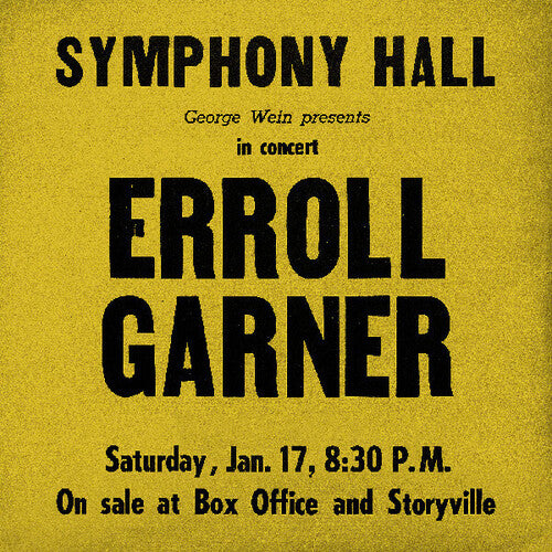 Erroll Garner Symphony Hall Concert - Record Album - Vinyl LP