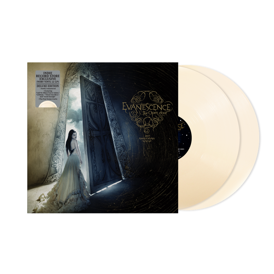 Evanescence Open Door (Indie Exclusive, Limited Edition, Deluxe Edition, Ivory Colored Vinyl, 20th Anniversary Edition) (2 Lp's)