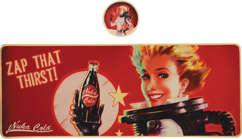 Fallout Nuka-Cola XL Desk Pad and Coaster Set Fallout - XL Desk Pad & Coaster Set - Nuka-Cola - Accessory