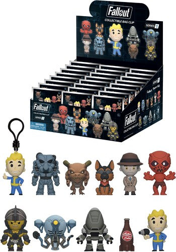 Fallout Series 1 - 24PC 3D Foam Bag Clip Blind Box Fallout - Series 1 - 3D Foam Bag Clip Blind Bag - 24pc PDQ Display - 24-Disc Collection