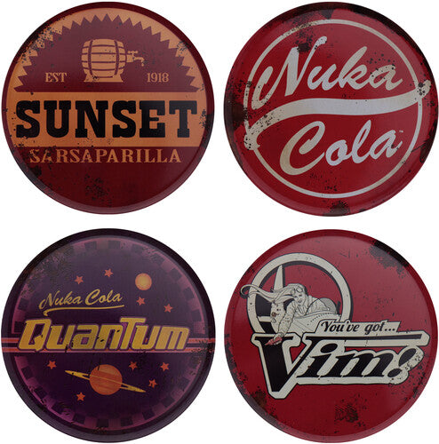 Fallout Set of Four Metal Drinks Coasters Fallout - Metal Drinks Coasters - Set of Four - Consumer Accessories