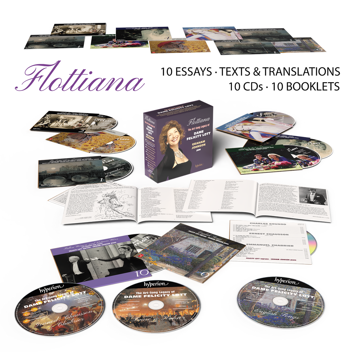 Felicity Lott/Graham Johnson Flottiana: The Art-Song Legacy of Dame Felicity Lott [10CD Box Set]