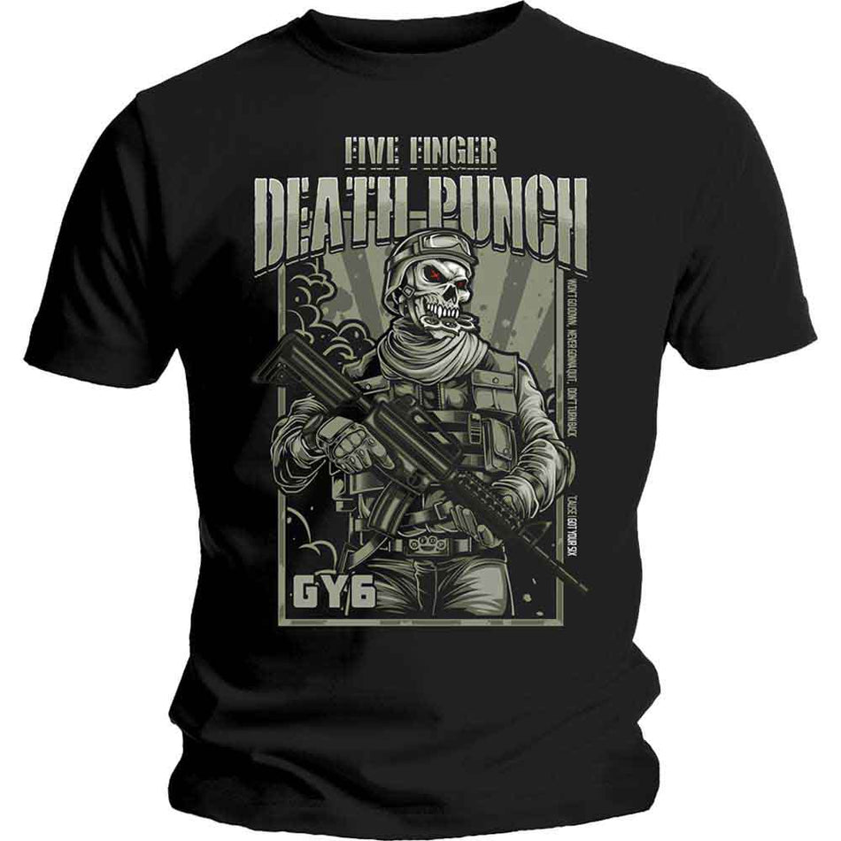 Five Finger Death Punch War Soldier Black