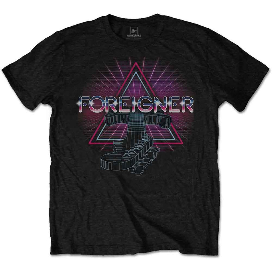 Foreigner Neon Guitar Black