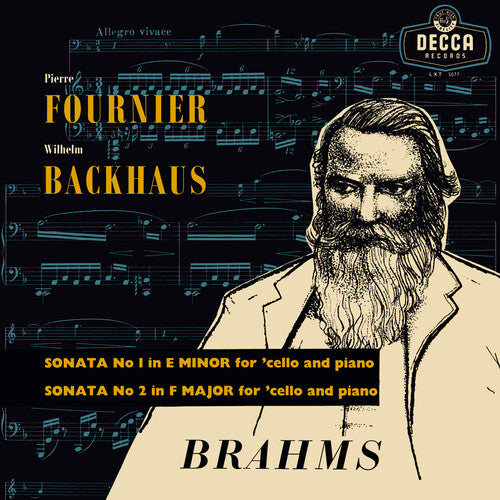 Fournier, Pierre / Backaus, Wilhelm Brahms Sonatas For Cello & Piano - Record Album - Vinyl LP