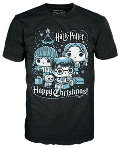 Funko Boxed Tee: Harry Potter Holiday - Ron, Hermione, Harry - M - CD Album