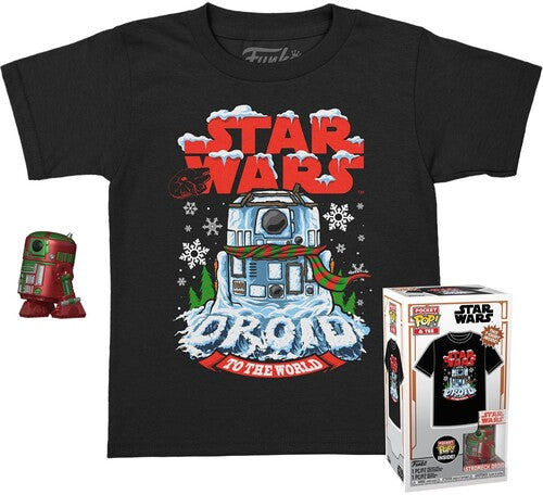 Funko Pocket Pop!&Tee: FUNKO POCKET POP! & TEE: Star Wars - Holiday R2D2 (MT) - S - CD Album