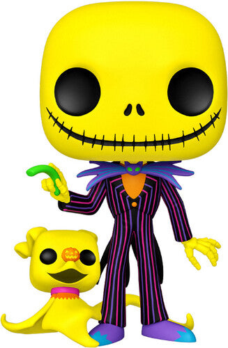 Funko Pop! Jumbo: Funko POP! JUMBO: The Nightmare Before Christmas - Jack & Zero (Blacklight) - Jumbo Figure