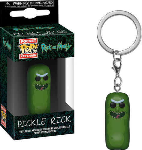 Funko Pop! Keychain: Funko POP! KEYCHAIN: Rick & Morty - Pickle Rick - Keychain