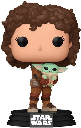 Funko Pop! Vinyl: Funko POP!: Star Wars: The Mandalorian - Peli Motto with Grogu - Collectible Figure