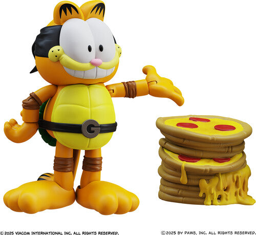 Garfield X Tmnt Garfello and Sidekick Odie 2Pk Garfield x Teenage Mutant Ninja Turtles : Garfello and Sidekick Odie Action Figure 2pk - Action Figure Set