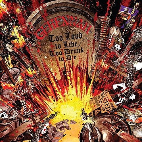 Gehennah Too Loud to Live Too Drunk to Die - Record Album - Vinyl LP
