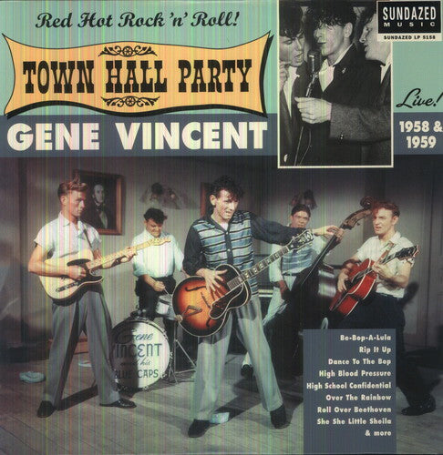 Gene Vincent Live At Town Hall Party 1958 and 1959 - Record Album - Vinyl LP