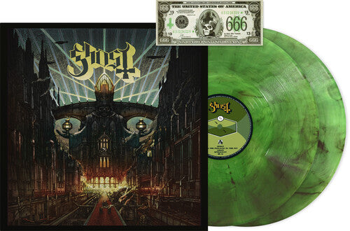 Ghost Meliora: Deluxe 10th Anniversary - Green Smoke Colored Vinyl - Record Album - Vinyl LP