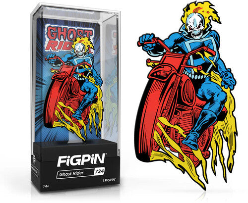 Ghost Rider Figpin FiGPiN - Marvel Classic Comics - Ghost Rider Enamel Pin #724 - Collectible Pin