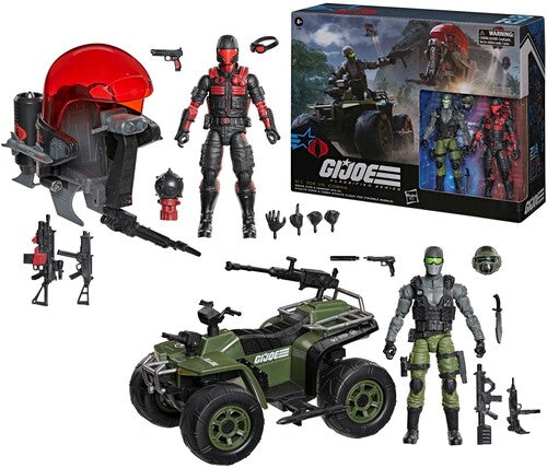 Gij Cs Bb Louise 2 Pack G.I. Joe - Classified Series - #218, Snake Eyes & Varmint ATV Vs. Stealth Viper & Cobra Stealth Flight Pod (Trubble Bubble)