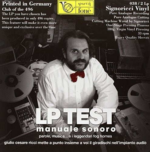 Giulio Cesare Ricci LP Test - Manuale Sonoro - Double Record Album - Vinyl LP