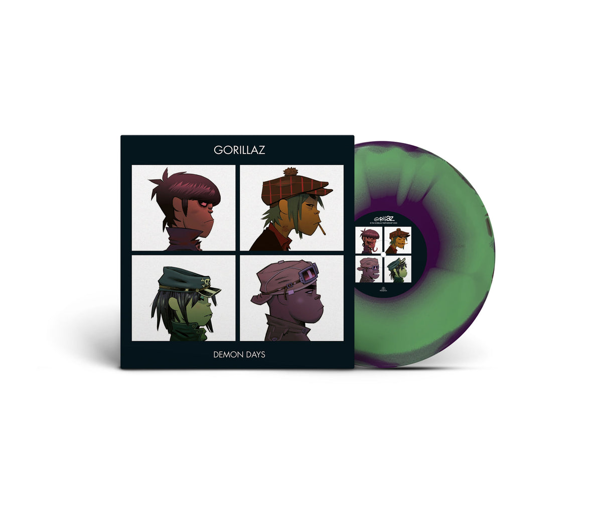 Gorillaz Demon Days (Limited, Brick & Mortar Exclusive) [Half-Speed Mastered] [Green, Purple, And Red Vinyl]