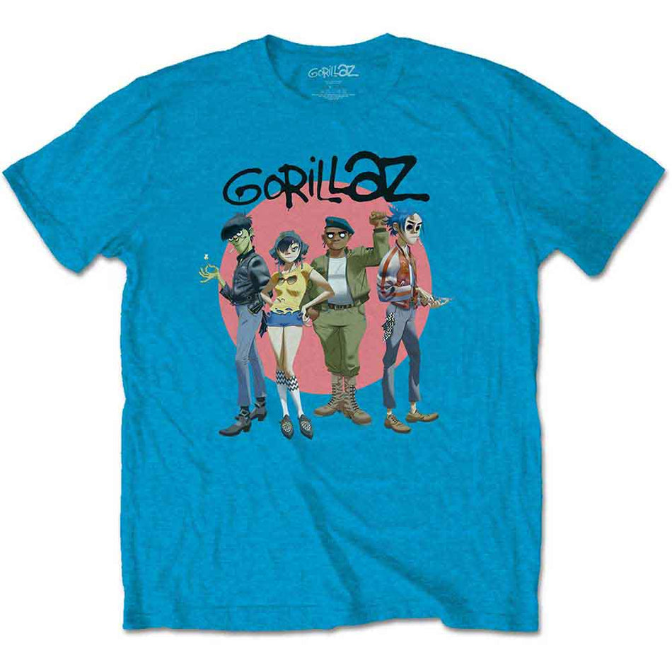 Gorillaz Group Circle Rise Blue