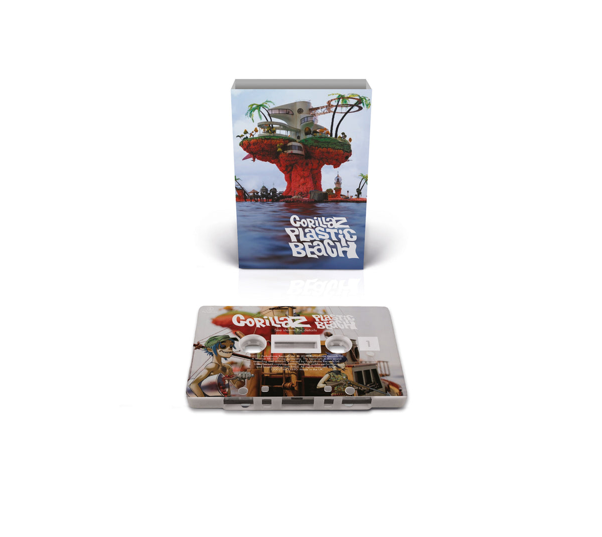 Gorillaz Plastic Beach (Limited, Brick & Mortar Exclusive) [White Cassette With On Body Printing]