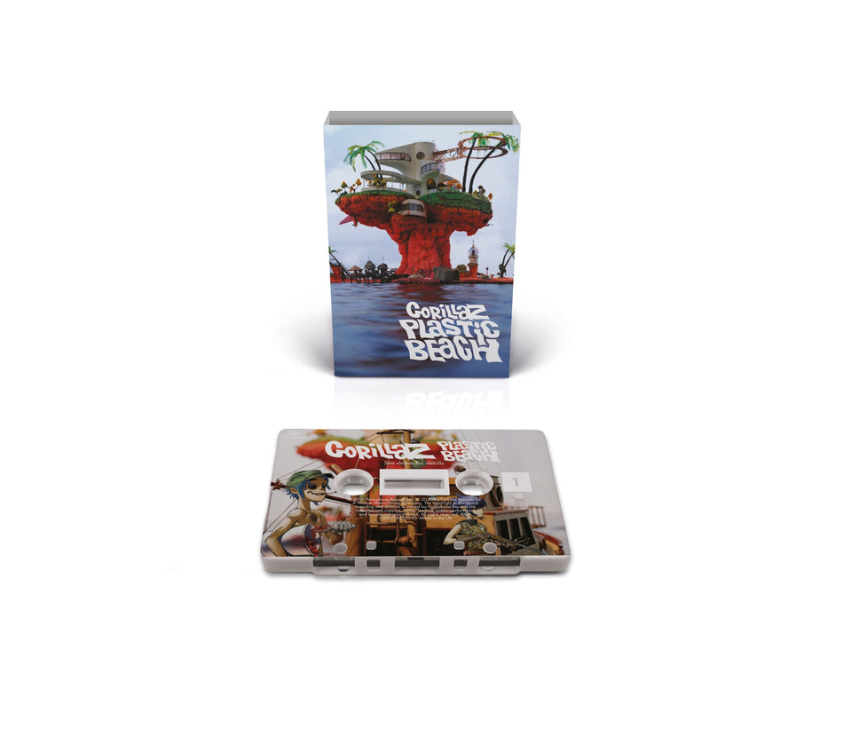 Gorillaz Plastic Beach (Limited, Brick & Mortar Exclusive) [White Cassette With On Body Printing]