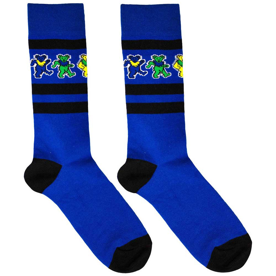 Grateful Dead Dancing Bears Stripe Blue