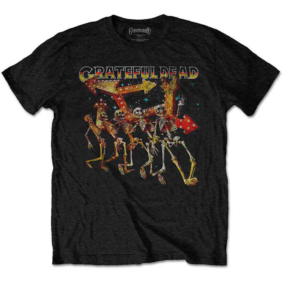 Grateful Dead Truckin' Skellies Vintage Black