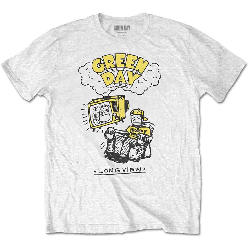Green Day Longview Doodle White