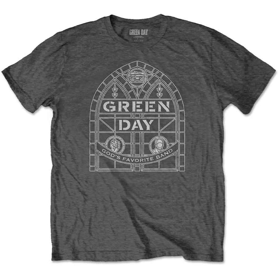 Green Day Stained Glass Arch Grey